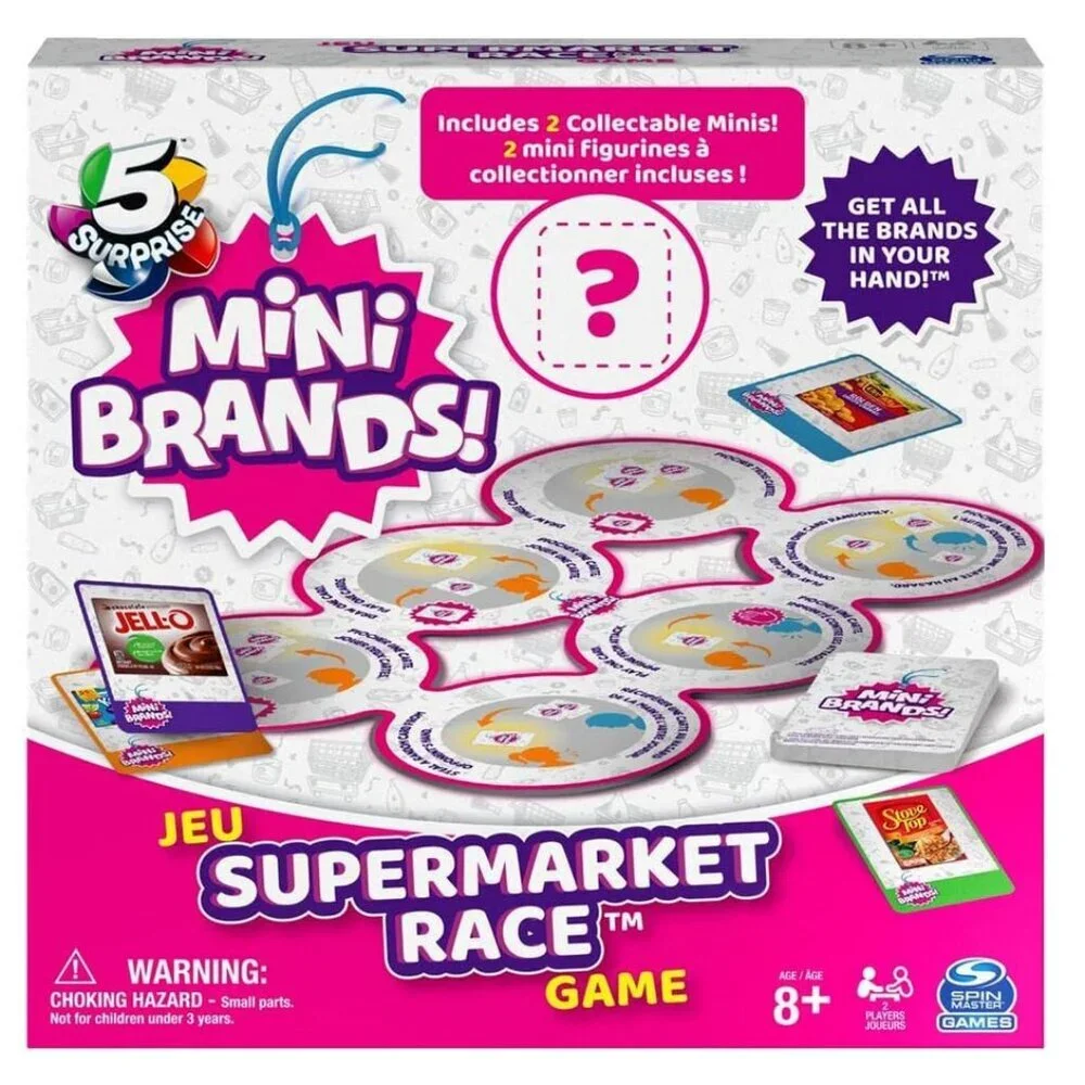 Surprise Mini Brands Supermarket Race Board Game